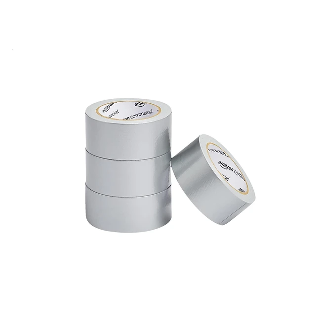 Ruban adhésif AmazonCommercial - Adhésion puissante 477cm x 1828m - Lot de 4