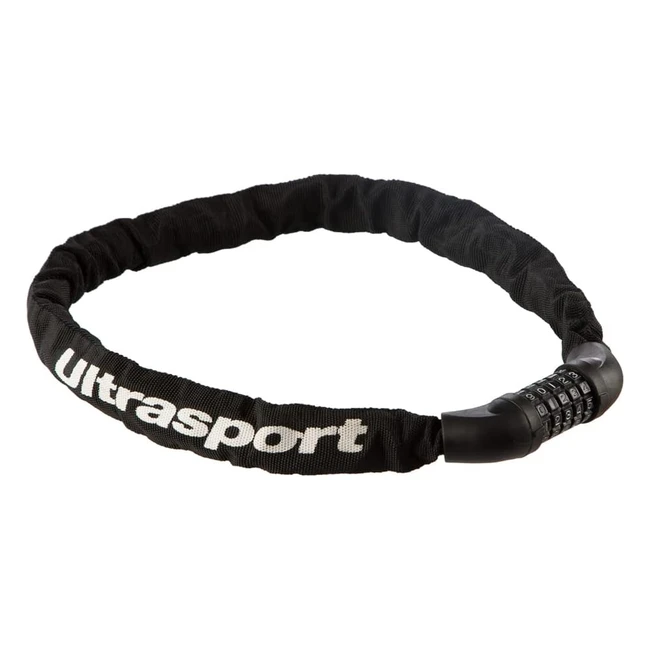 Cadenas antivol mixte Ultrasport 331500000072 - 5 chiffres, chaine en acier trempé, 90cm