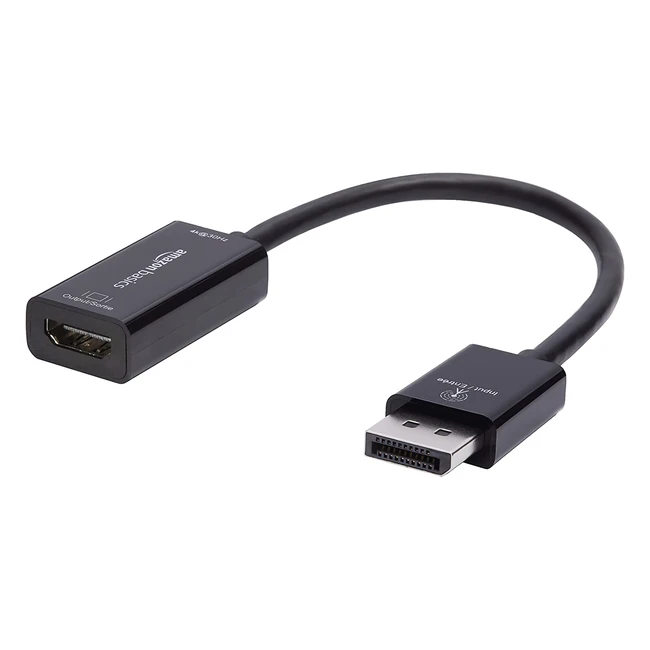 Adapter Amazon Basics DisplayPort auf HDMI 4K30Hz fr Computer HDTV Monitor o