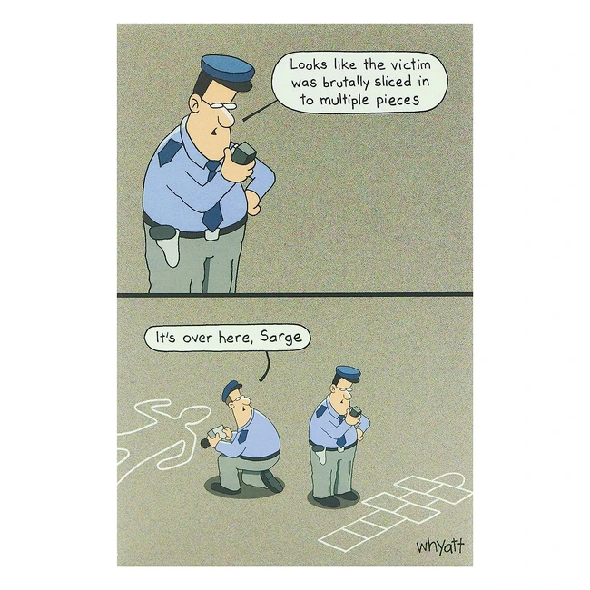 Carte d'anniversaire humoristique pour homme - UK Greetings - Réf. 1234 - Dessin animé hilarant de Tim Whyatt