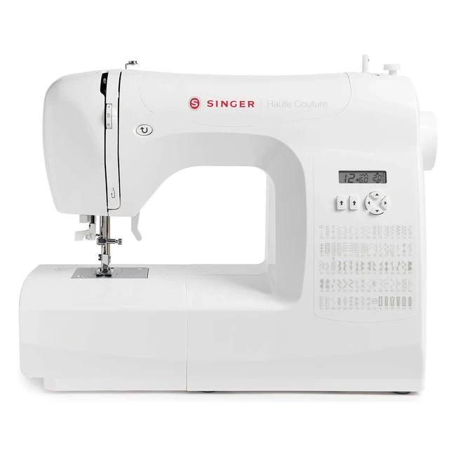 Machine à coudre électronique Singer Haute Couture F527C - 80 points de couture - Facile pour débutants