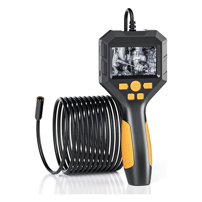 Endoscopio Industrial 1080p HD con Cámara Impermeable de 8mm y Pantalla IPS de 2.8 Pulgadas