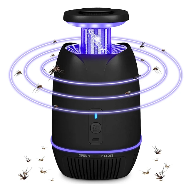 Lampe Anti-Moustique Intérieur, Électrique, UV, Tueur d'Insectes, ABS, Enfants et Animaux de Compagnie Sûrs