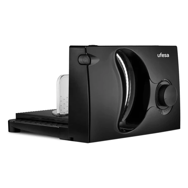 Affettatrice Elettrica Ufesa Katana CF0918 con Lama in Acciaio Inox Rimovibile - Regolatore di Spessore da 0 a 15 mm - 150W