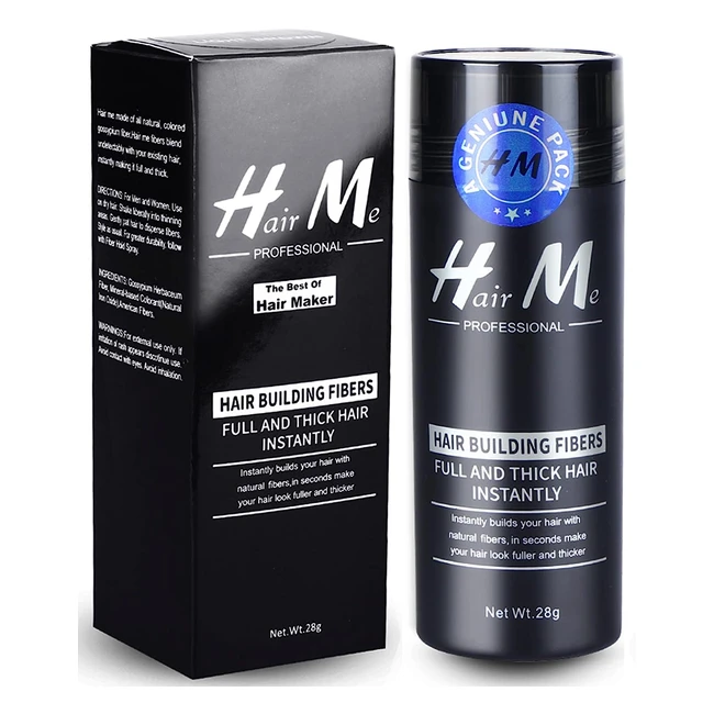 Fibras Capilares para Hombres y Mujeres - Aumenta el Volumen y Densidad del Cabello - 100% Naturales - Negro/Castano Oscuro/Medio/Claro