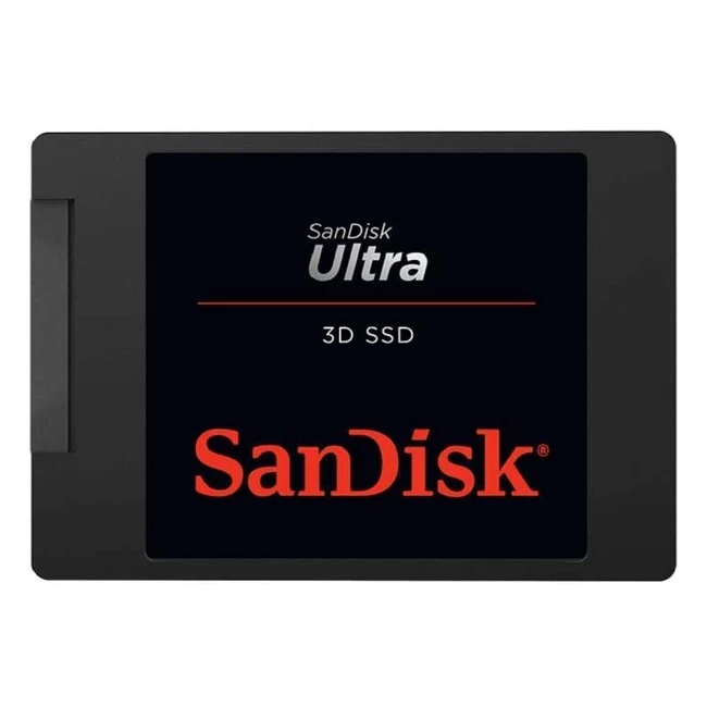 Sandisk Ultra 3D SSD 2 TB - Internes SSD-Laufwerk (2,5 Zoll), stoßfest, 3D NAND, nCache 2.0-Technologie, 560 MB/s Übertragungsraten, Schwarz