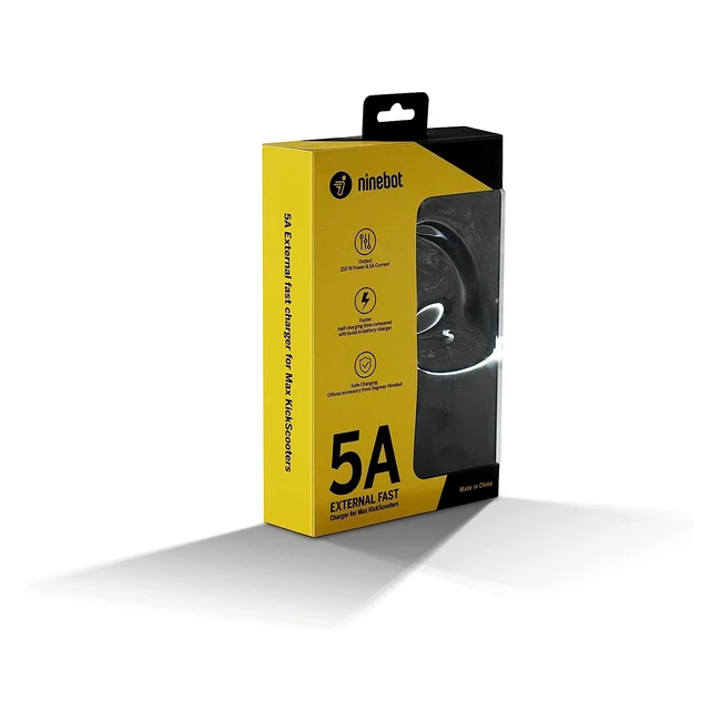 SegwayNinebot Fast Charger 5A per Ninebot Max - Ricarica in 3 ore!