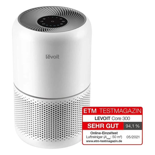 Levoit Luftreiniger H13 HEPA Luftfilter für Allergiker - Entfernt 99,97% von Schimmel, Staub, Gerüchen - CADR 187m³/h für 40 Raucherzimmer - Leiser Schlafmodus
