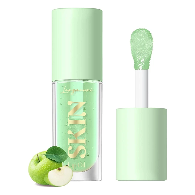 Langmanni Green Apple Lip Oil - Moisturizing, Hydrating, Nourishing Lip Care