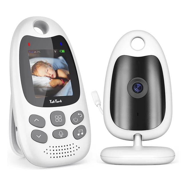 Vigilabebés Taktark inalámbrico con cámara inteligente y visión nocturna