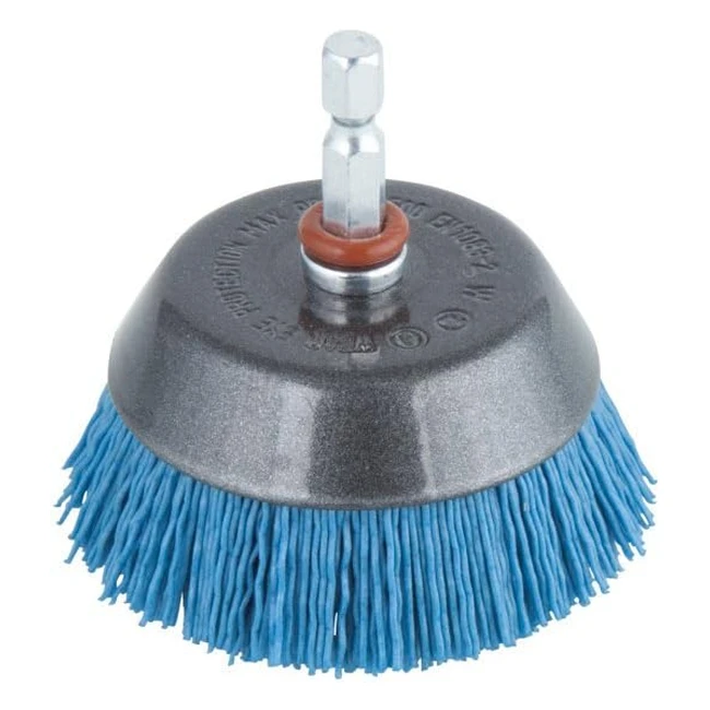 Soft Nylon Wire Cup Brush for Polishing Wood and Metal - Wolfcraft i 2729000
