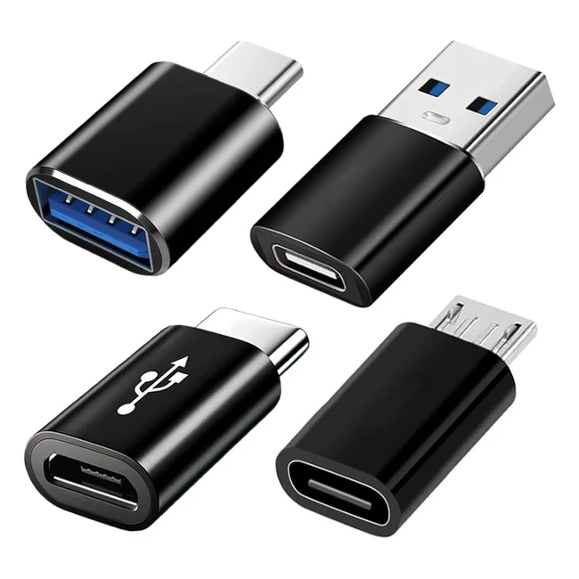 USB C Adapter Pack 4x USB 30 OTG Adapter fr MacBook Pro Samsung Galaxy und me