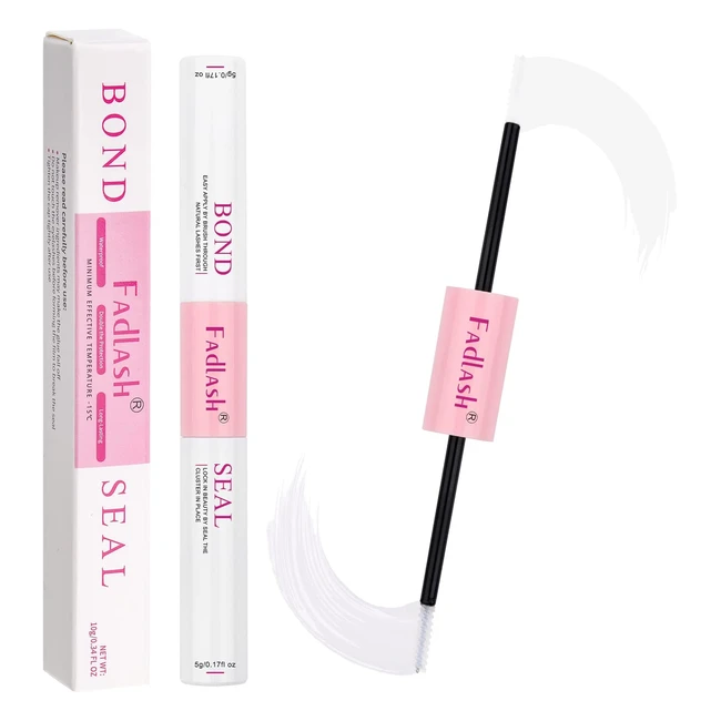 Strong Hold Lash Bond & Seal for Individual Cluster Lashes | Waterproof & Latex-Free Adhesive for Sensitive Eyes | 0.2oz