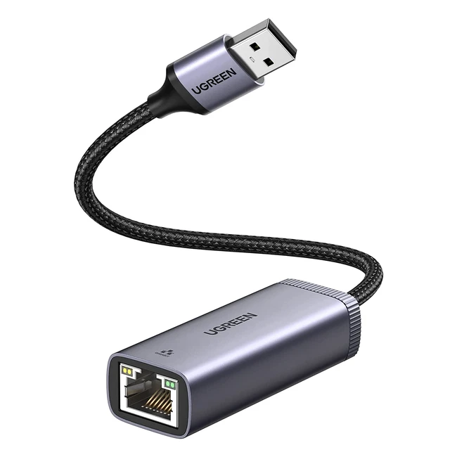 Adaptateur Ethernet USB 3.0 Ugreen RJ45 1000 Mbps pour PC, Mac et Switch - Connexion rapide et fiable
