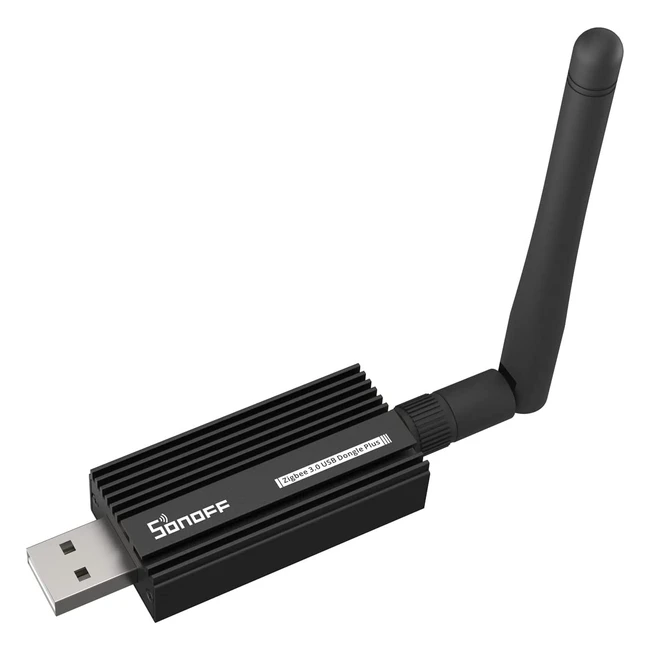 Sonoff Universal Zigbee 30 USB Dongle with Antenna for Home Assistant, OpenHAB, etc. - Supports Data Flow Control