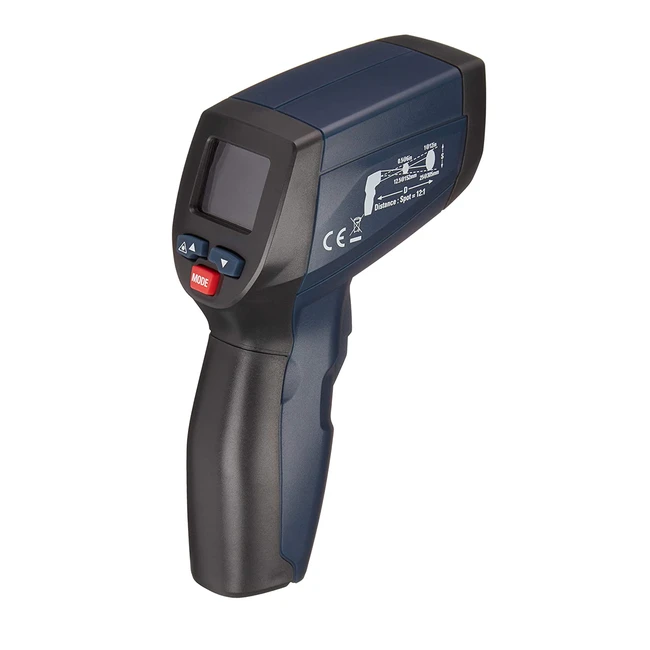 AmazonCommercial DT827V Infrared Thermometer - Dual Laser, Adjustable Emissivity, Negative Display, Fast Response