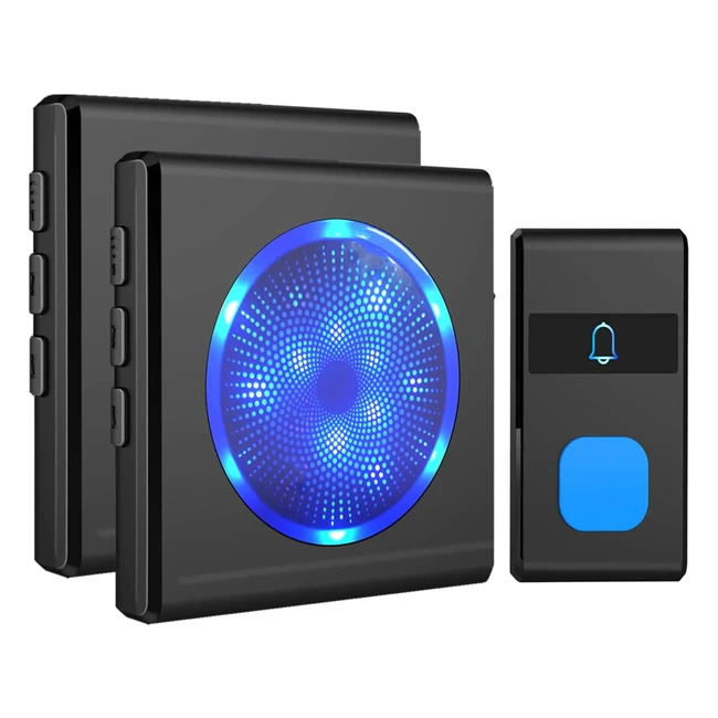 Campanello wireless impermeabile Pewingo IP55 con 55 melodie e 5 livelli di volu