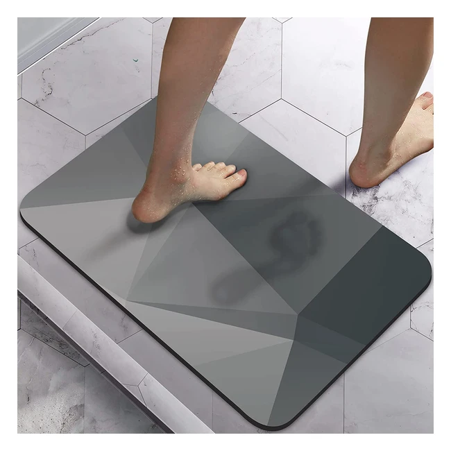 HOMLAB Bath Mat Rug - Water Absorbent, Non-slip, Quick Dry - 40x60cm