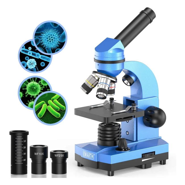 Microscopio Science per bambini principianti e studenti - 40x 1000x con 52 kit educativi