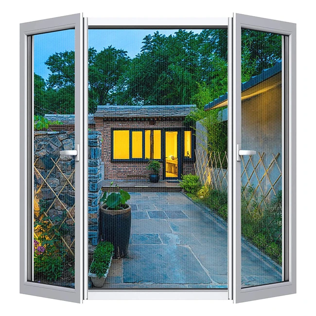 Cinkee Malla Mosquitera para Ventana Pack de 2 - Refinada, Cortable y Lavable