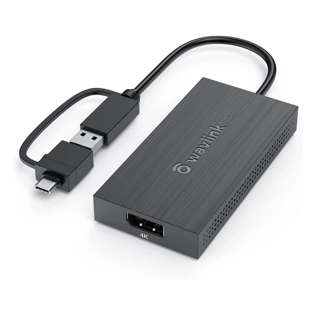 Adaptador USB-C a DisplayPort Wavlink - Resoluciones hasta 1080p60Hz