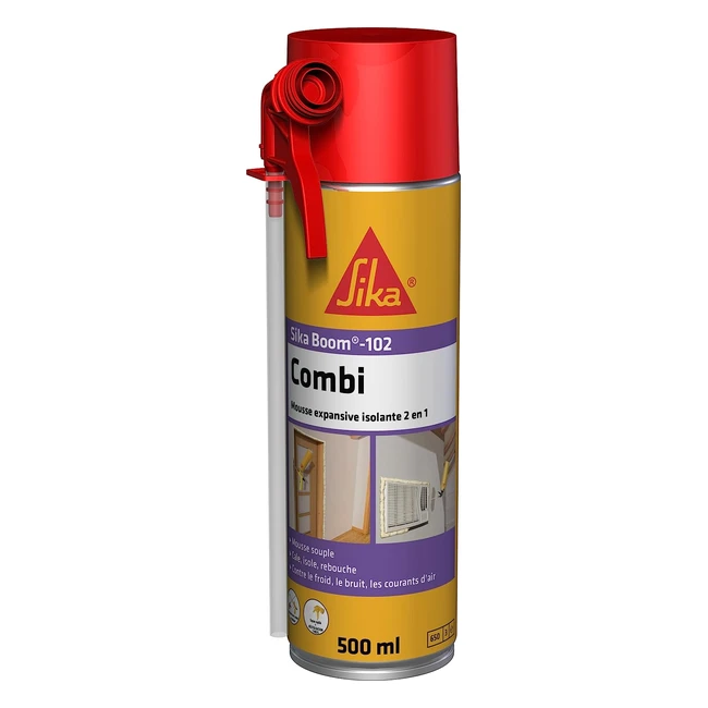 Mousse polyuréthane expansive Sika Boom 102 Combi - Forte expansion 20L pour isolation et remplissage de grandes cavités sur multisupports - Blanc