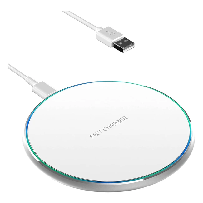 Chargeur sans fil OCDYUQ 15W pour iPhone, Samsung, AirPods et plus