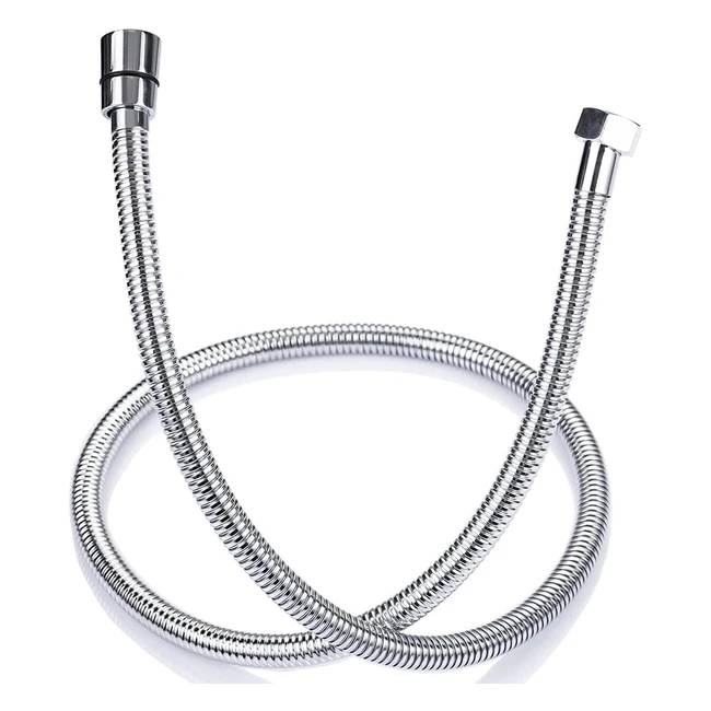 Tuyau de douche flexible 15m en acier inoxydable anti-torsion avec connecteurs universels G1/2 - Accessoires de salle de bains adaptables à toutes les douchettes
