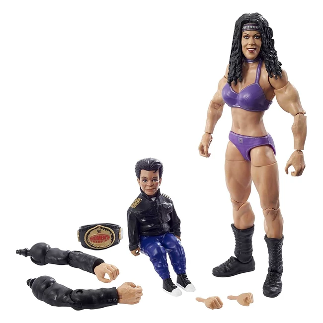 WWE Chyna WrestleMania Action Figure with Women's Championship - 6in, Posable, Collectible Gift for Fans
