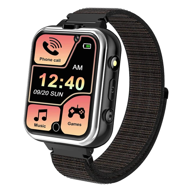 Montre intelligente pour enfants PTHTECHUS - Caméras HD, podomètre et lecteur MP3 intégrés, communication bidirectionnelle, jeux et plus encore