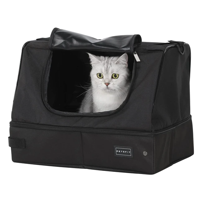 Litire pour chat pliable Petsfit - Légère et pratique pour voyager - Taille 3 disponible