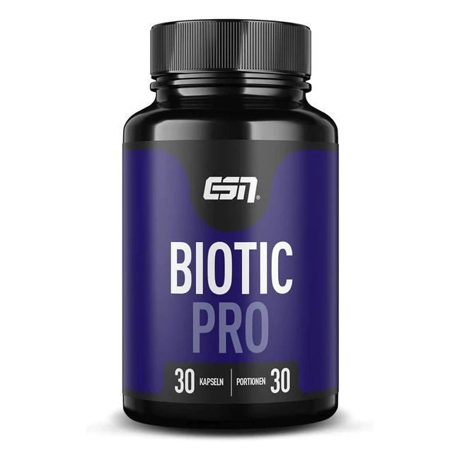 ESN Biotic Pro 30 Probiotika-Kapseln fr Darmflora  4 klinisch getestete Bakte