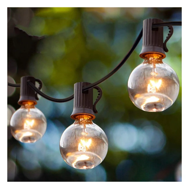 Guirlande Lumineuse Extérieure 11m avec 305 Ampoules G40 Blanc Chaud