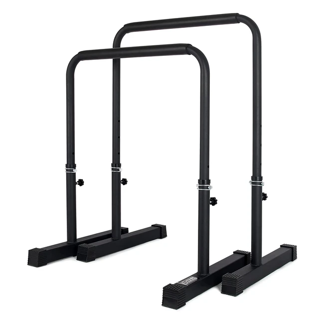 Barras Paralelas Power Guidance Ajustables para Entrenamiento de Calistenia y Fitness - Altura de 77 a 98cm