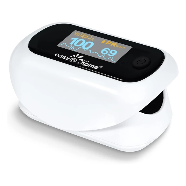 Oxymètre de pouls Easyhome - Mesure précise de la saturation en oxygène et de la fréquence cardiaque avec écran OLED rotatif