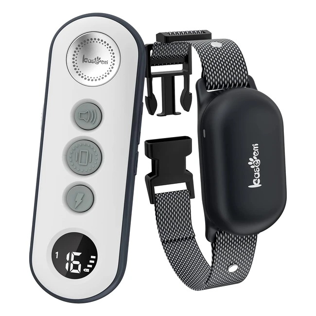 Collier de dressage rechargeable pour chien avec télécommande à 900 mètres et 3 modes - bip, vibration, choc - 16 niveaux ajustables - étanche IPX7 - pour chiens de 35 à 55 kg