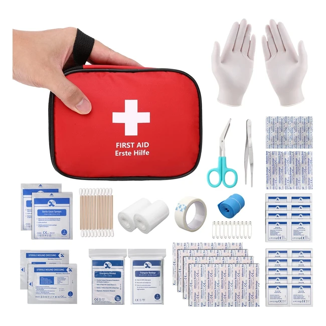 Botiqun de primeros auxilios Honyao 90 piezas - Kit pequeo para emergencias 