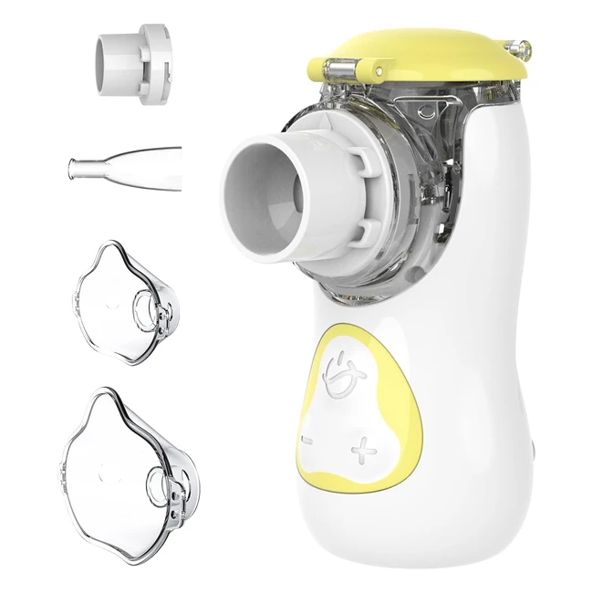 Feellife Inhaler Nebuliser für Atemwegserkrankungen - Einstellbarer Sprühnebel mit 2 Atomisiermembranen