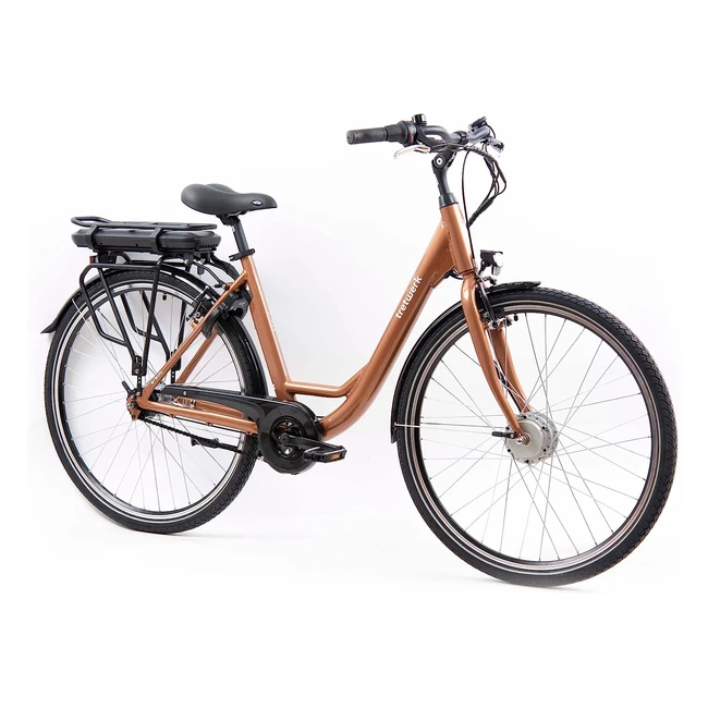 Tretwerk 28 Zoll E-Bike Damen Pedelec Cloud mit Shimano Nexus 7-Gang Nabenschaltung und 250W Frontmotor