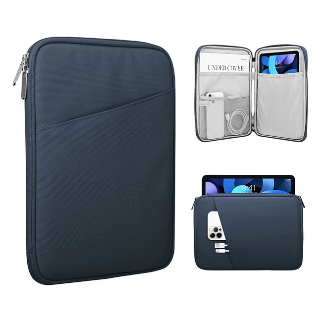 Housse de protection Timovo pour tablette 911 - Compatible avec iPad 10.2/10.5/11, Galaxy Tab A8.5/10.5 - Gris sidéral