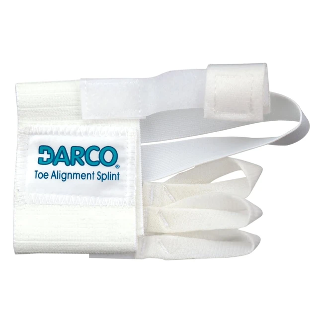Darco Toe Alignment Splint - Latex-Free Soft Straps Ideal for Hallux Valgus  