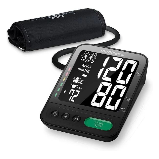 Medisana BU 582 Oberarmblutdruckmessgerät mit Speicherfunktion und Ampelskala zur Anzeige von Herzrhythmusstörungen
