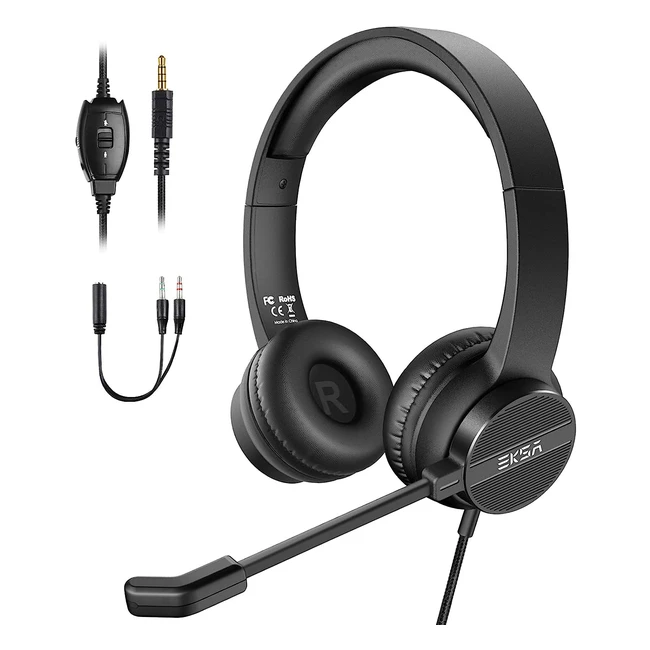 Cuffie per PC EKSA H12 con microfono e controllo del volume