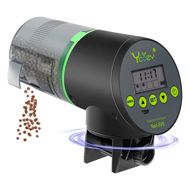 Alimentador Automático Recargable para Acuario con Pantalla LCD - Navievs