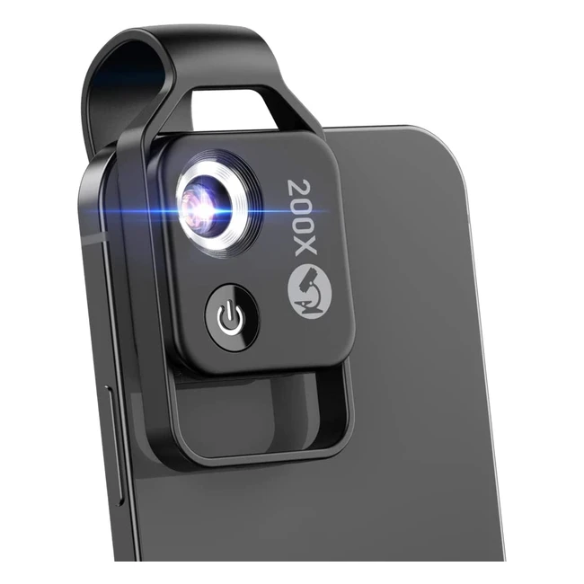 Microscopio per Bambini 200x con Luce Integrata e Lente CPL - Portatile e Facile da Usare