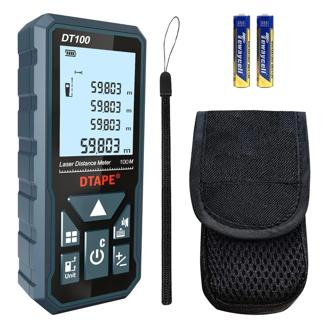 Hanmatek Laser Distance Meter DT50 - Measure up to 250m with Accuracy of 2mm - One-Click Switch Units - Perfect for DIY and Professionals