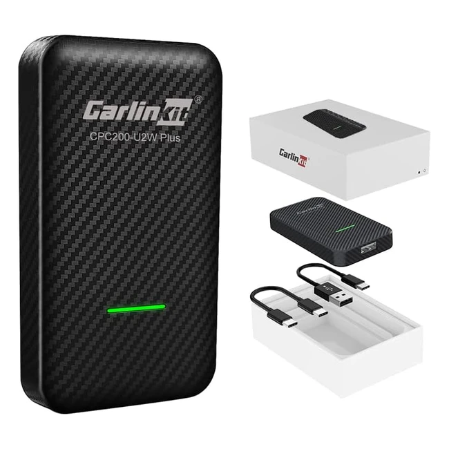 Adaptador CarPlay Inalámbrico Carlinkit 30 - Compatible con VW, Volvo, Renault, Ford, Opel, Citroen, Toyota, Peugeot, Kia - Chip 5G y Control de Voz Siri