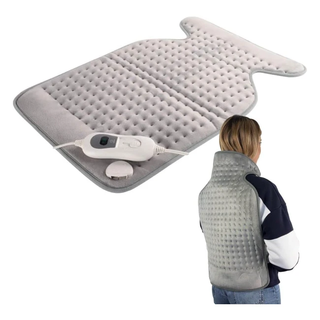 Almohadilla Eléctrica Dorsal y Cervical Mobiclinic - Bajo Consumo 100W - 3 Niveles de Calor - Lavable - Alivia Dolores