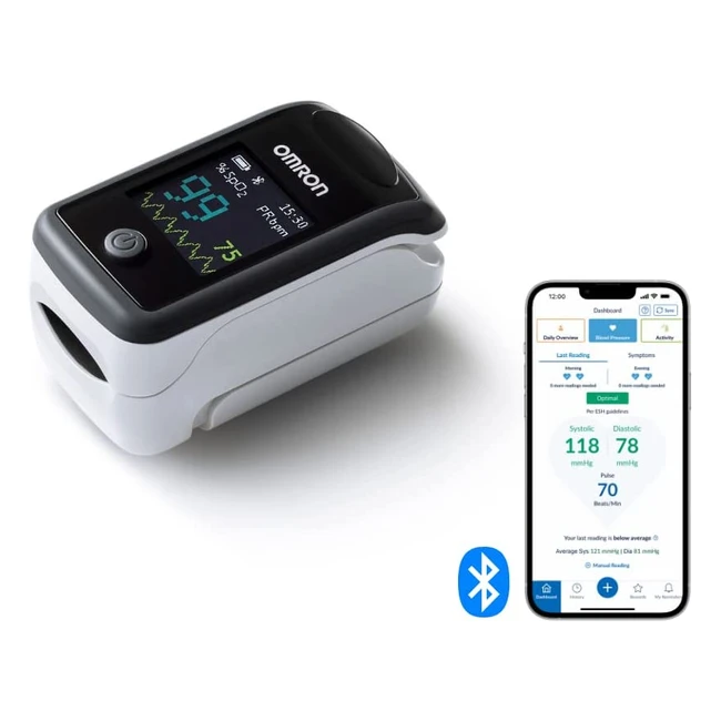 Omron P300 Intelli IT Bluetooth Finger Pulse Oximeter - Messung von Sauerstoffs
