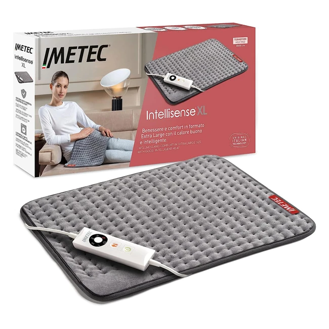 Imetec Intellisense XL Heizkissen für Rücken und Beine - 5 Temperaturen - Maschinenwaschbar